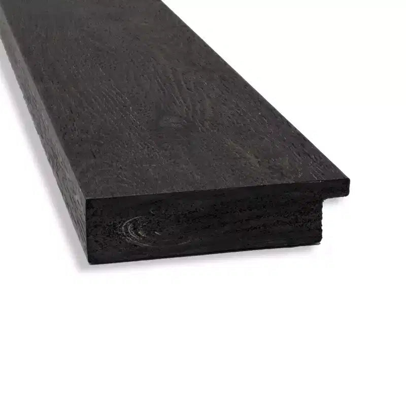 Non-Beveled Rustic Plank Espresso Wall Mirror – Rectangle, Polystyrene Frame, Wall Mounted