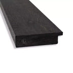 Non-Beveled Rustic Plank Espresso Wall Mirror – Rectangle, Polystyrene Frame, Wall Mounted