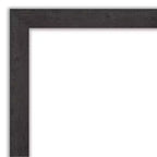 Non-Beveled Rustic Plank Espresso Wall Mirror – Rectangle, Polystyrene Frame, Wall Mounted