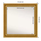Non-Beveled Parlor Wall Mirror – Polystyrene Frame, Wall Mount