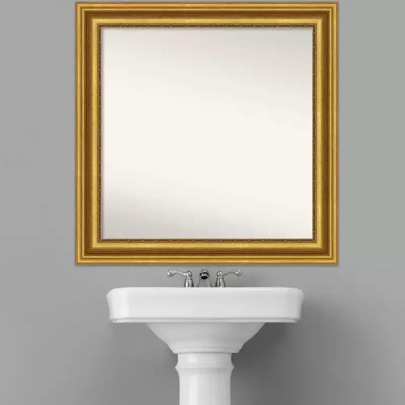 Non-Beveled Parlor Wall Mirror – Polystyrene Frame, Wall Mount