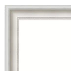 Non-Beveled Parlor White Bathroom Wall Mirror – Modern Vanity, Includes Mounting Hardware