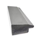 Non-Beveled Brushed Nickel Narrow Wall Mirror – Modern Rectangle, Polystyrene Frame