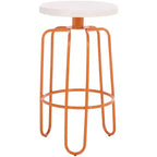 Osamu Counter Stool - FOX3257A - Cream/Orange - Safavieh Couture