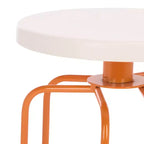 Counter Stool – Cream & Orange, Modern Accent Seating