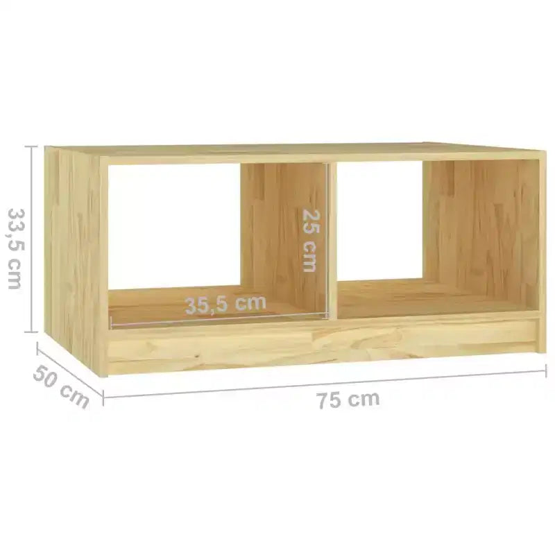 Solid Pinewood Coffee Table – Couch End Table, Multi Colors Available