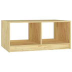 vidaXL Solid Pinewood Coffee Table 29.5x13.2 Couch End Table Multi Colors