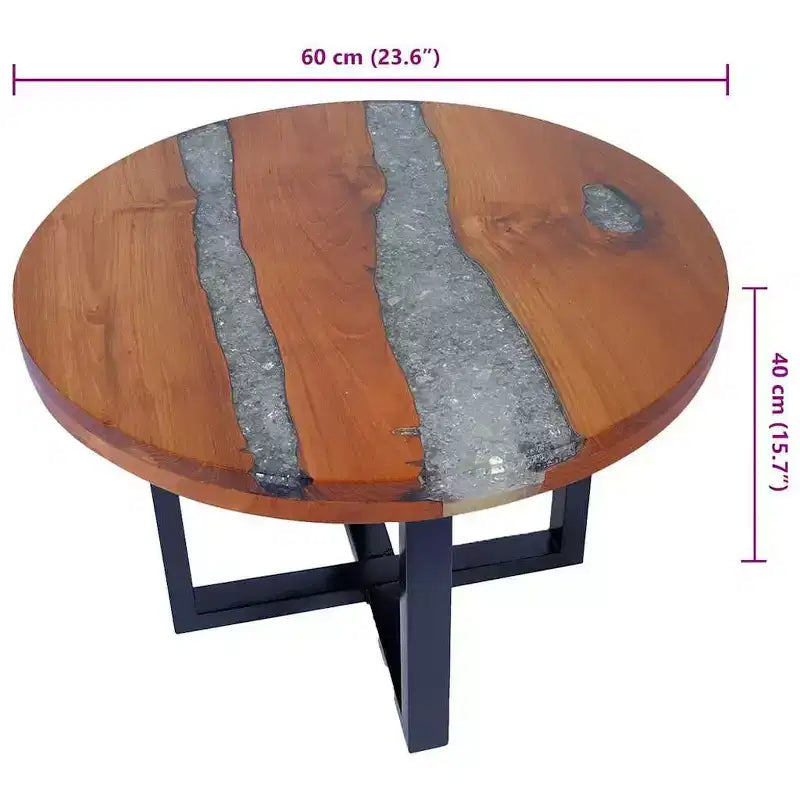 Coffee Table / End Table / Side Table – Teak Resin, Living Room Furniture