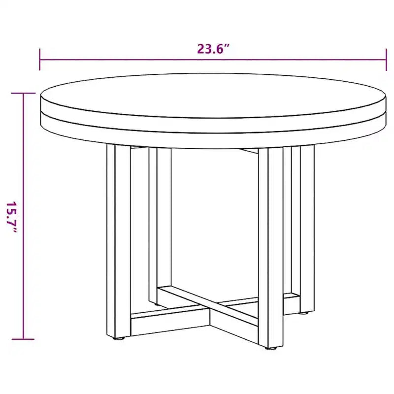 Coffee Table / End Table / Side Table – Teak Resin, Living Room Furniture