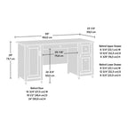 Computer Desk – Drawers, Keyboard Tray, Home Office Workstation
