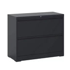 2-Drawer White Lateral File Cabinet with Lock – Heavy-Duty Steel, Under Desk Storage