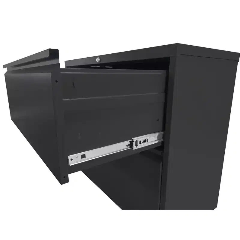2-Drawer White Lateral File Cabinet with Lock – Heavy-Duty Steel, Under Desk Storage