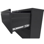 2-Drawer White Lateral File Cabinet with Lock – Heavy-Duty Steel, Under Desk Storage