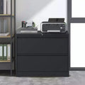 2-Drawer White Lateral File Cabinet with Lock – Heavy-Duty Steel, Under Desk Storage
