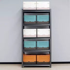 5-Tier Heavy-Duty Metal Storage Shelves – 2000 lbs Capacity, Adjustable, Black