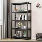 5-Tier Heavy-Duty Metal Storage Shelves – 2000 lbs Capacity, Adjustable, Black