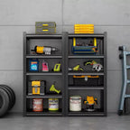 5-Tier Heavy-Duty Metal Storage Shelves – 2000 lbs Capacity, Adjustable, Black