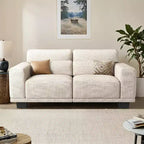 65 inch living room sofa, 2-seater sofa with wide armrests and deep seats, comfortable sofa, sofa with detachable and washable lid