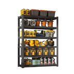 VIYET 82H 6-Tier Heavy-Duty Metal Storage Shelves - 2400LBS Total, 48W18D Adjustable, for Garage/Kitchen/Gym/Warehouse