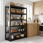 6-Tier Heavy-Duty Metal Storage Shelves – 2400 lbs Capacity, Adjustable, for Garage & Kitchen