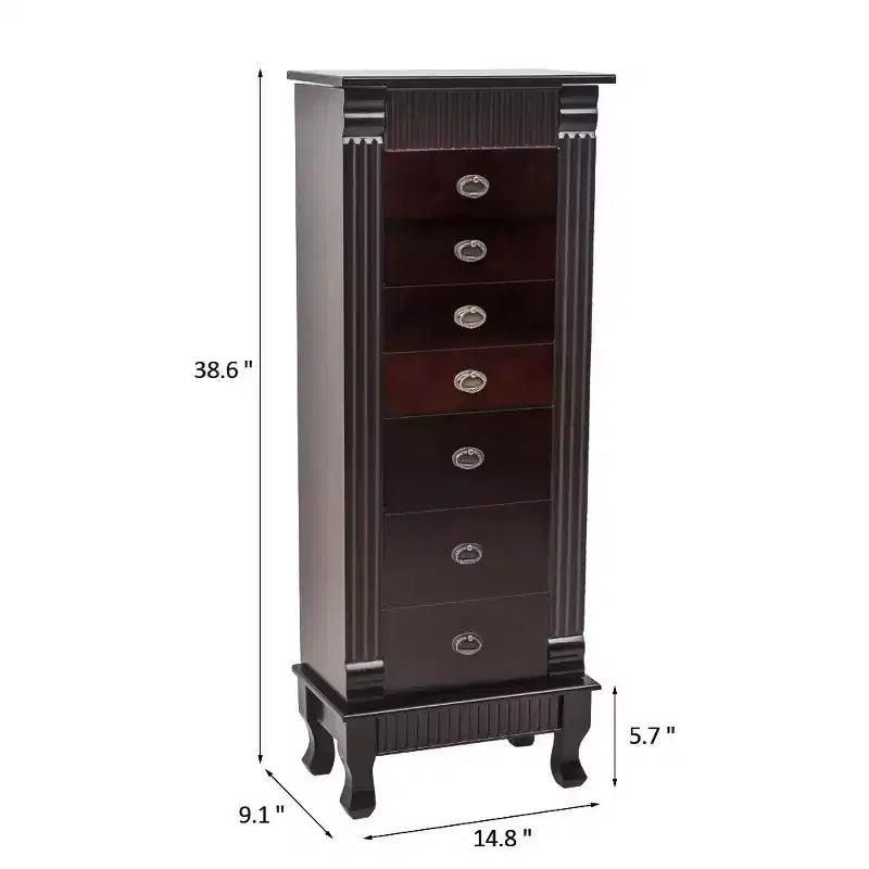 14.8'' Wide Freestanding Jewelry Armoire