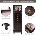 14.8'' Wide Freestanding Jewelry Armoire