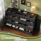 18-Drawer Dresser with Charging Station – Fabric Storage Chest, TV Stand Organizer