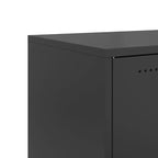 Large Rectangular Sideboard – Black Cold-Rolled Steel, Modern Industrial Storage