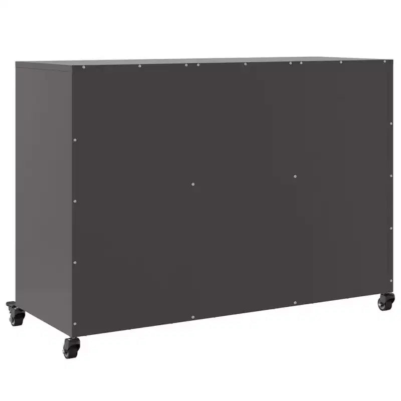 Large Rectangular Sideboard – Black Cold-Rolled Steel, Modern Industrial Storage
