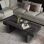 Vintage Industrial Console Table for Living Room Office, Rectangular Wood Sofa Table with Distressed Wood Finish