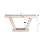 Vintage Industrial Console Table for Living Room Office, Rectangular Wood Sofa Table with Distressed Wood Finish