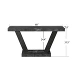 Vintage Industrial Console Table for Living Room Office, Rectangular Wood Sofa Table with Distressed Wood Finish