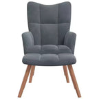 Relaxing Accent Chair – Dark Grey, Comfortable Lounge Chair for Living Room