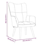 Relaxing Accent Chair – Dark Grey, Comfortable Lounge Chair for Living Room