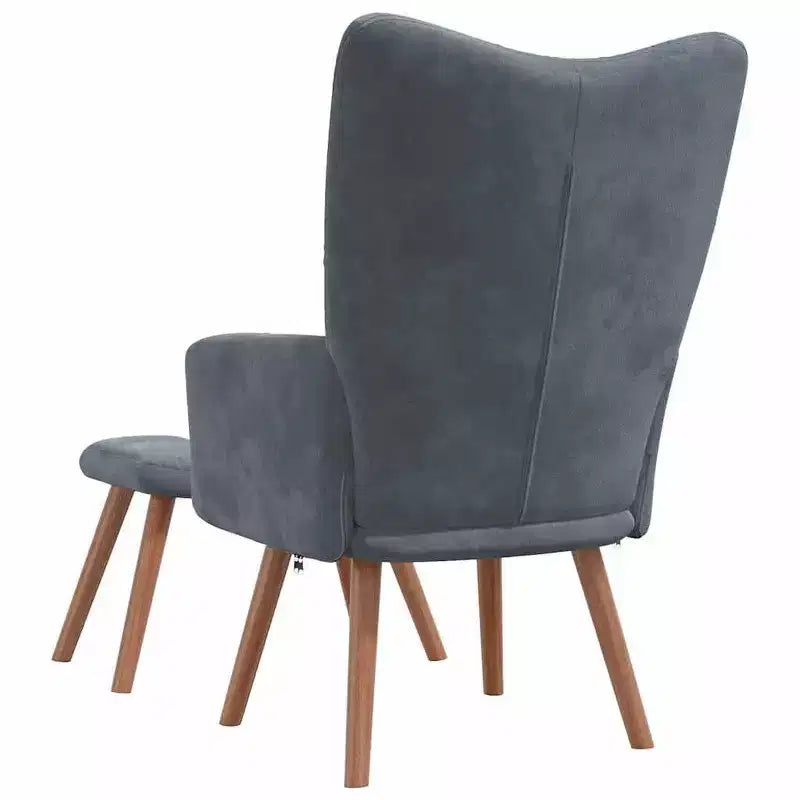 Relaxing Accent Chair – Dark Grey, Comfortable Lounge Chair for Living Room