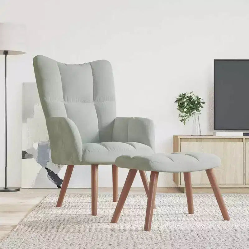 Relaxing Accent Chair – Dark Grey, Comfortable Lounge Chair for Living Room