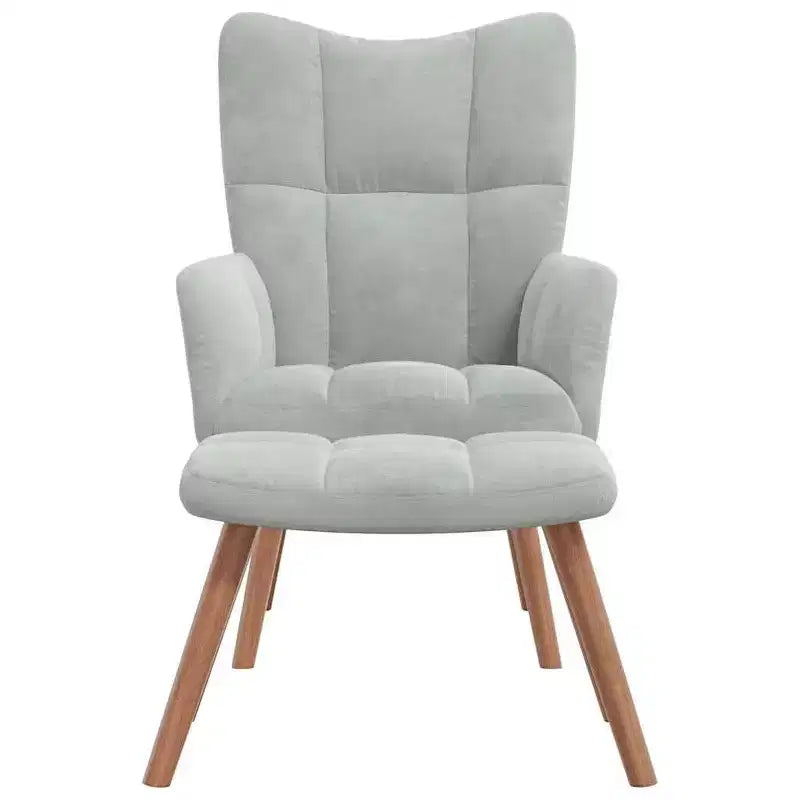Relaxing Accent Chair – Dark Grey, Comfortable Lounge Chair for Living Room