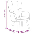 Relaxing Accent Chair – Dark Grey, Comfortable Lounge Chair for Living Room