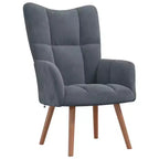 vidaXL Relaxing Chair Dark Grey