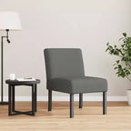 Slipper Chair – Cream Polyester, Single Accent Chair for Living Room & Bedroom