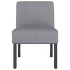 Slipper Chair – Cream Polyester, Single Accent Chair for Living Room & Bedroom