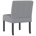Slipper Chair – Cream Polyester, Single Accent Chair for Living Room & Bedroom