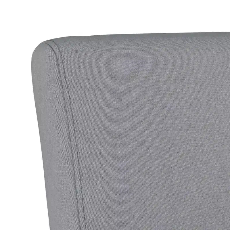 Slipper Chair – Cream Polyester, Single Accent Chair for Living Room & Bedroom