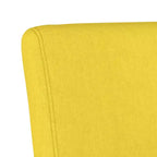 Slipper Chair – Cream Polyester, Single Accent Chair for Living Room & Bedroom