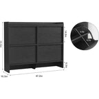 Freestanding Shoe Cabinet – 4 Flip Doors, Adjustable Shelf, Hidden Storage Organizer for Entryway