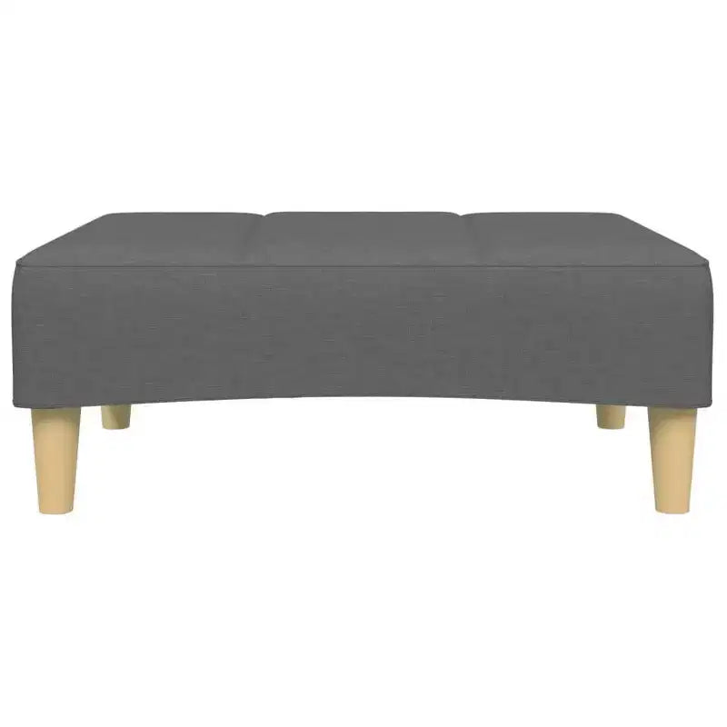 2-Seater Sofa Bed with Footstool – Convertible, Adjustable Backrests, Polyester Fabric