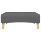 2-Seater Sofa Bed with Footstool – Convertible, Adjustable Backrests, Polyester Fabric
