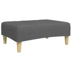2-Seater Sofa Bed with Footstool – Convertible, Adjustable Backrests, Polyester Fabric