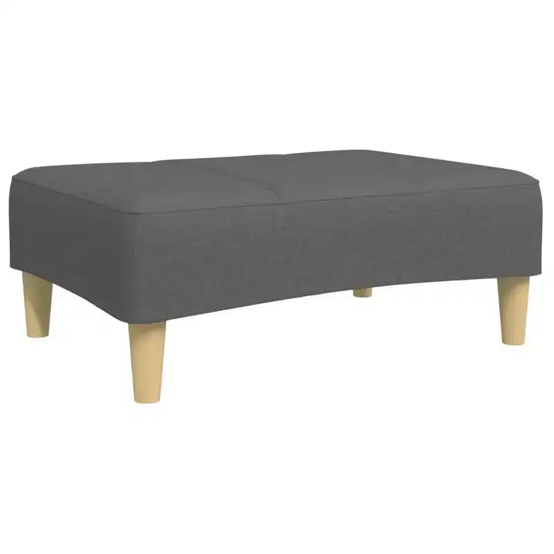 2-Seater Sofa Bed with Footstool – Convertible, Adjustable Backrests, Polyester Fabric