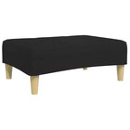 2-Seater Sofa Bed with Footstool – Convertible, Adjustable Backrests, Polyester Fabric